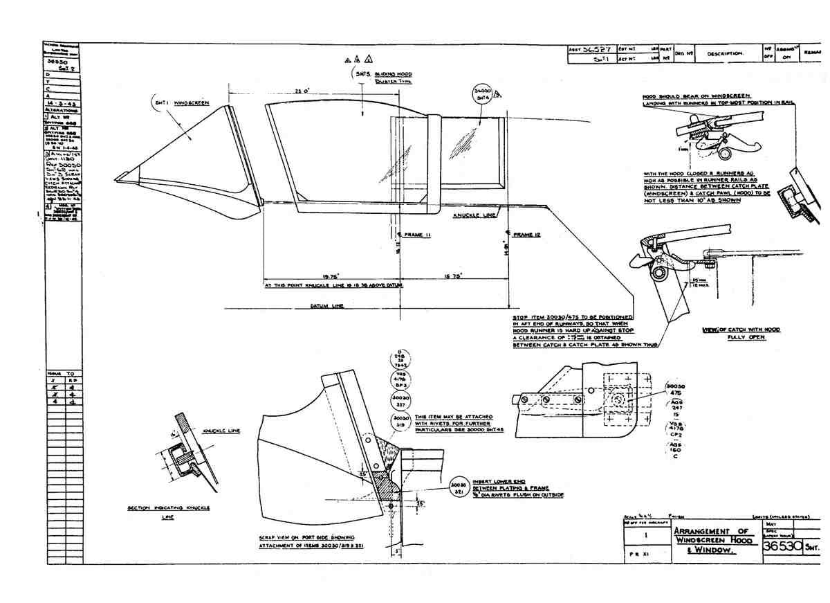Spitfire MK IX Blueprints 36530 2 A4 Photo Print