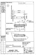 Spitfire MK IX Blueprints 91986 19,21 Hinge Pin Spitfire main oleo strut A4 Photo Print