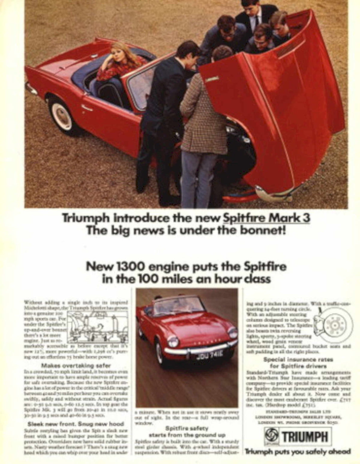 Spitfire Mark 3 1960s Vintage Retro Advert