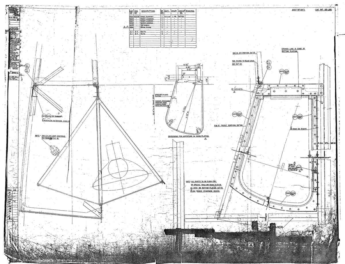 Spitfire Mk I Bau Blueprints 30008 36 A4 Photo Print