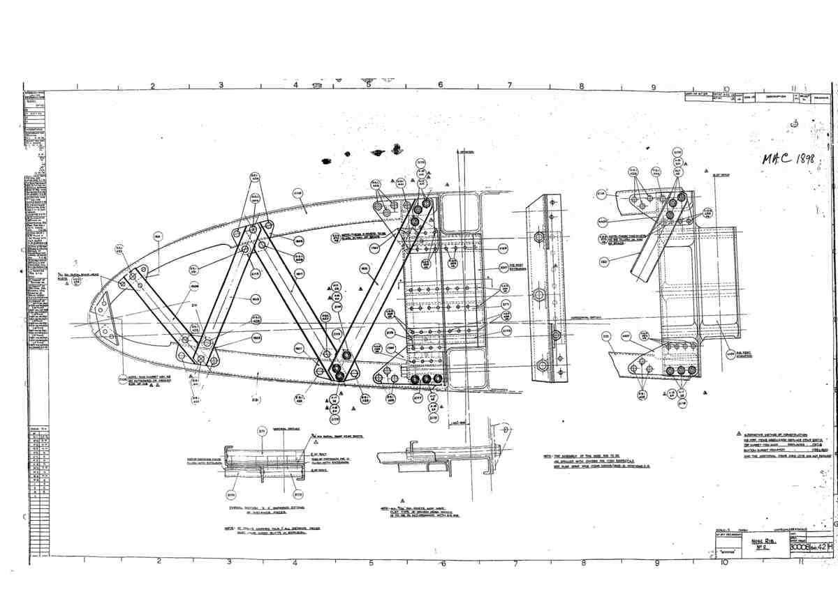 Spitfire Mk I Bau Blueprints 30008 42 H A4 Photo Print