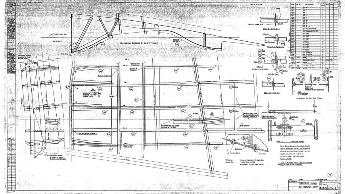 Spitfire Mk I Bau Blueprints 30008 71 H A4 Photo Print