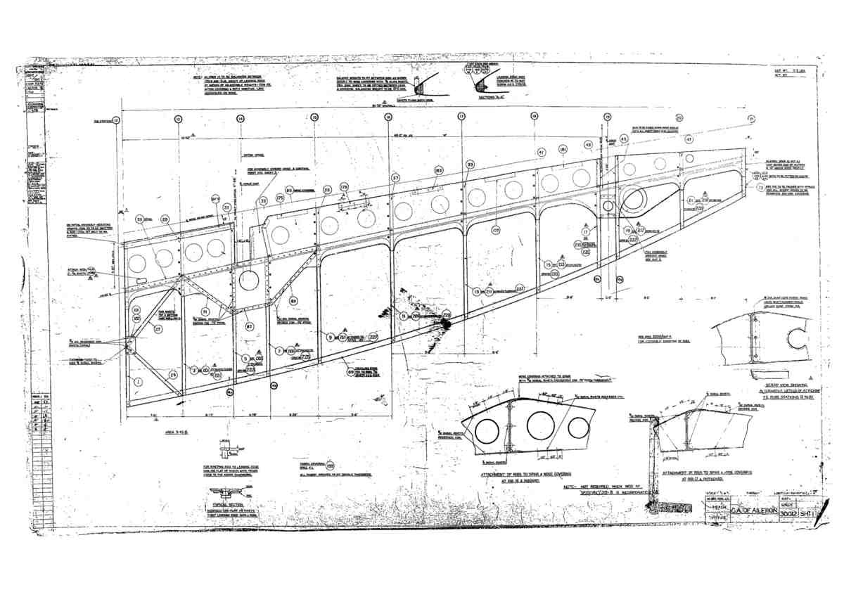 Spitfire Mk I Bau Blueprints 30012 1 G A4 Photo Print