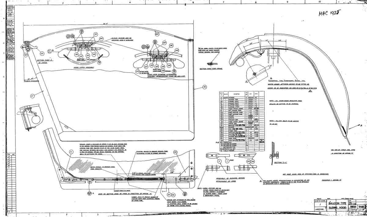Spitfire Mk I Bau Blueprints 30030 62 H A4 Photo Print