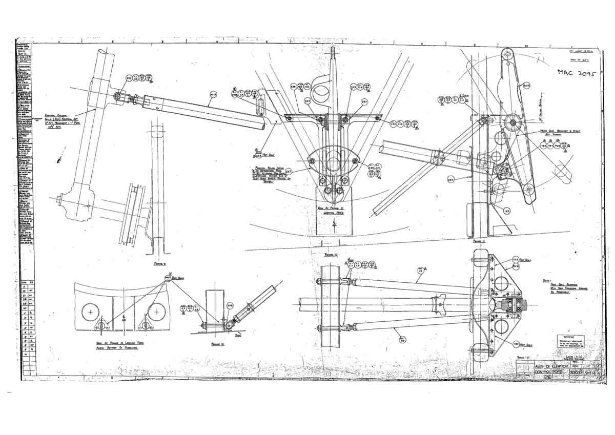 Spitfire Mk I Bau Blueprints 30033 14 H A4 Photo Print
