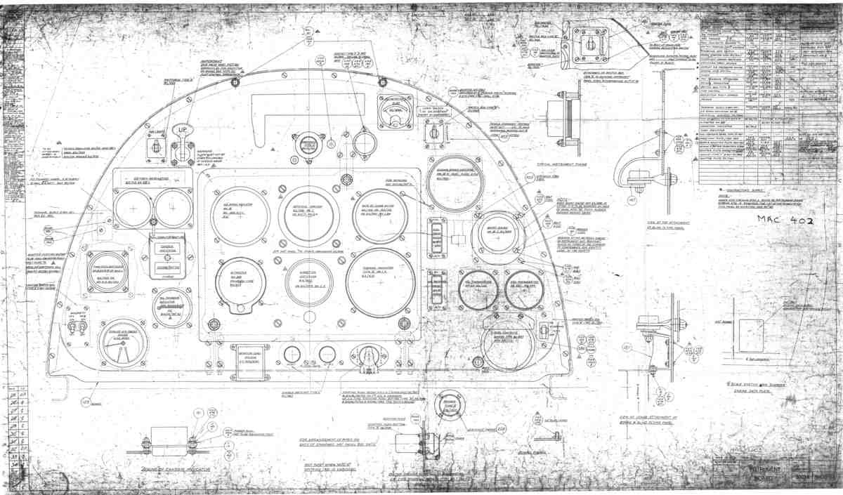 Spitfire Mk I Bau Blueprints 30034 10 H A4 Photo Print