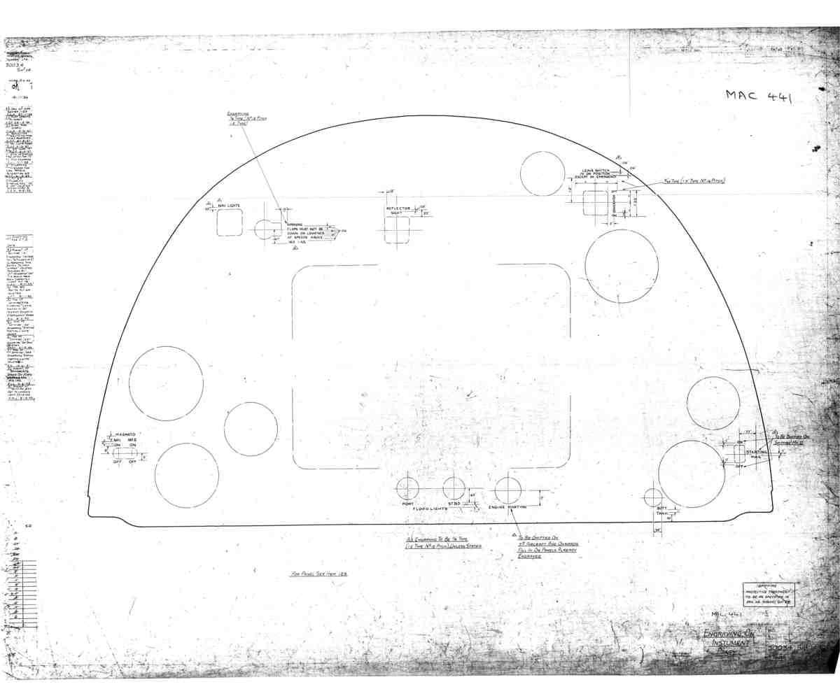 Spitfire Mk I Bau Blueprints 30034 14 G A4 Photo Print