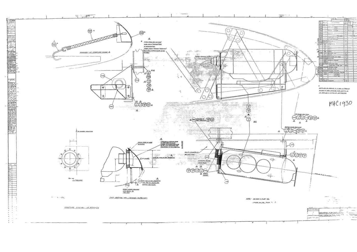 Spitfire Mk I Bau Blueprints 30036 56_002 A4 Photo Print