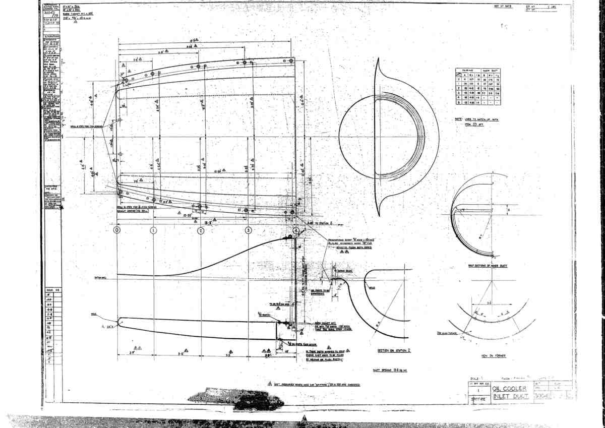 Spitfire Mk I Bau Blueprints 30047 219 A4 Photo Print