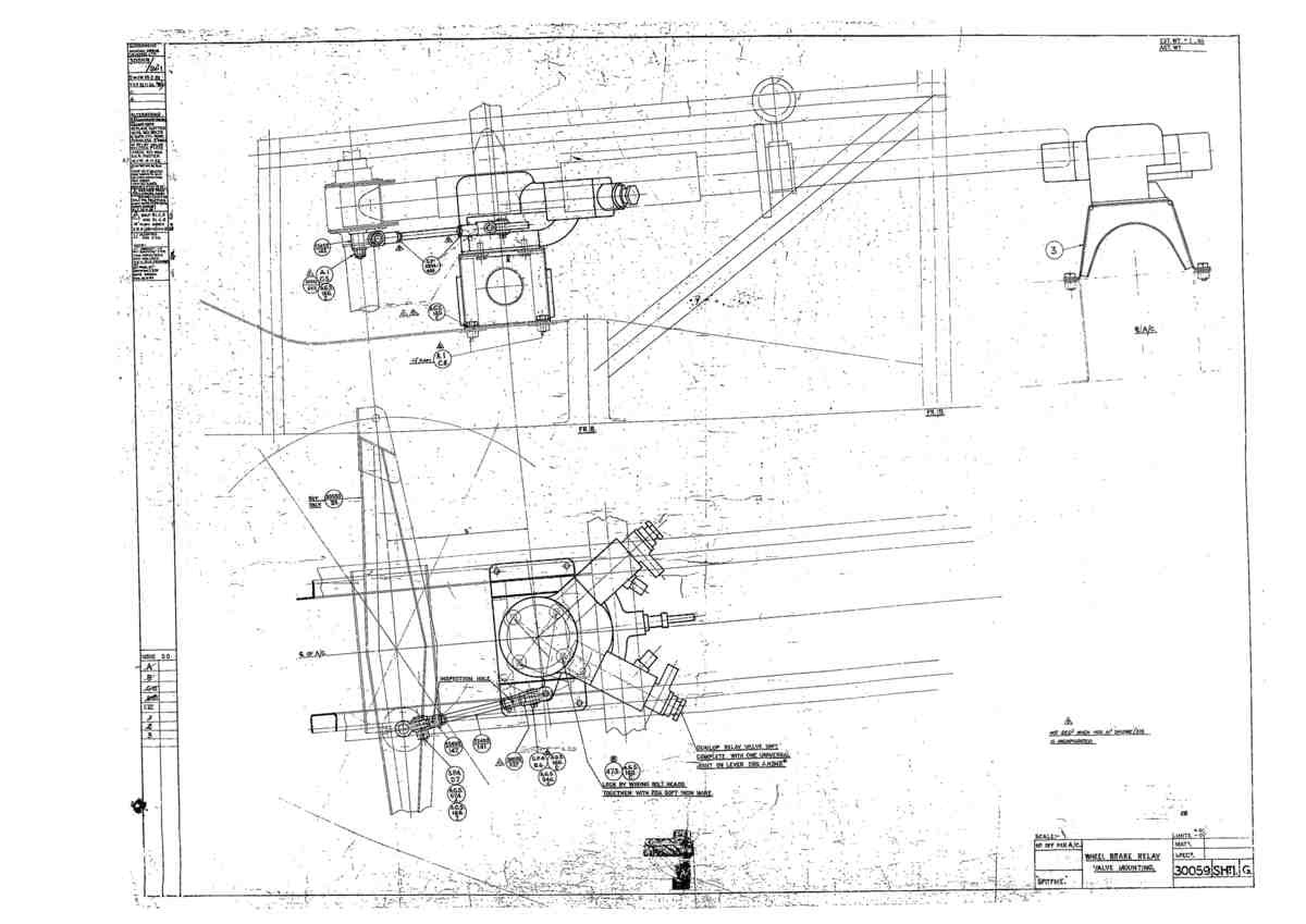 Spitfire Mk I Bau Blueprints 30059 1 G A4 Photo Print