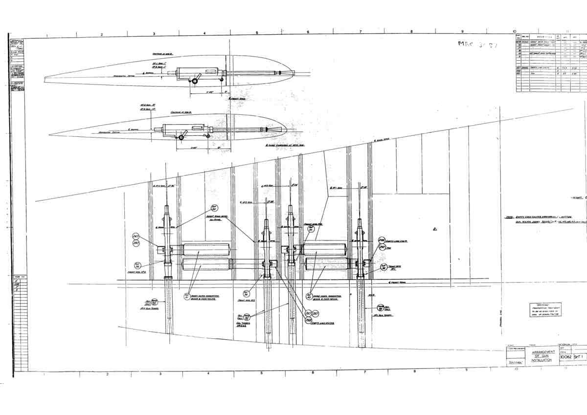 Spitfire Mk I Bau Blueprints 30062 1 A4 Photo Print