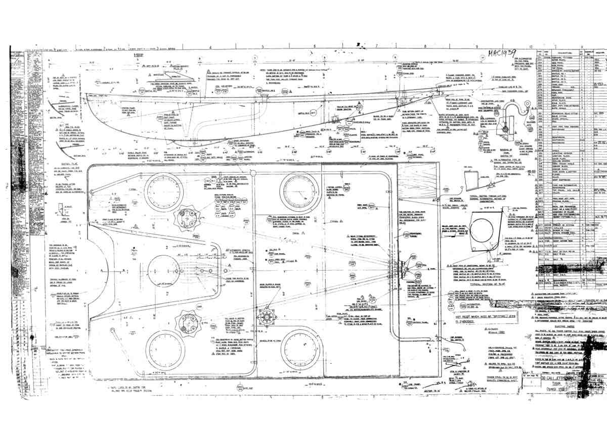 Spitfire Mk I Bau Blueprints 30065 251 A4 Photo Print