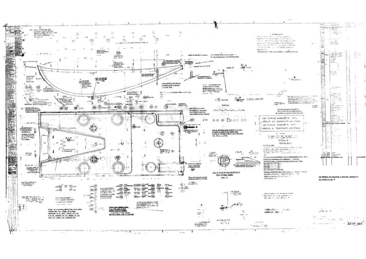 Spitfire Mk I Bau Blueprints 30065 365 A4 Photo Print