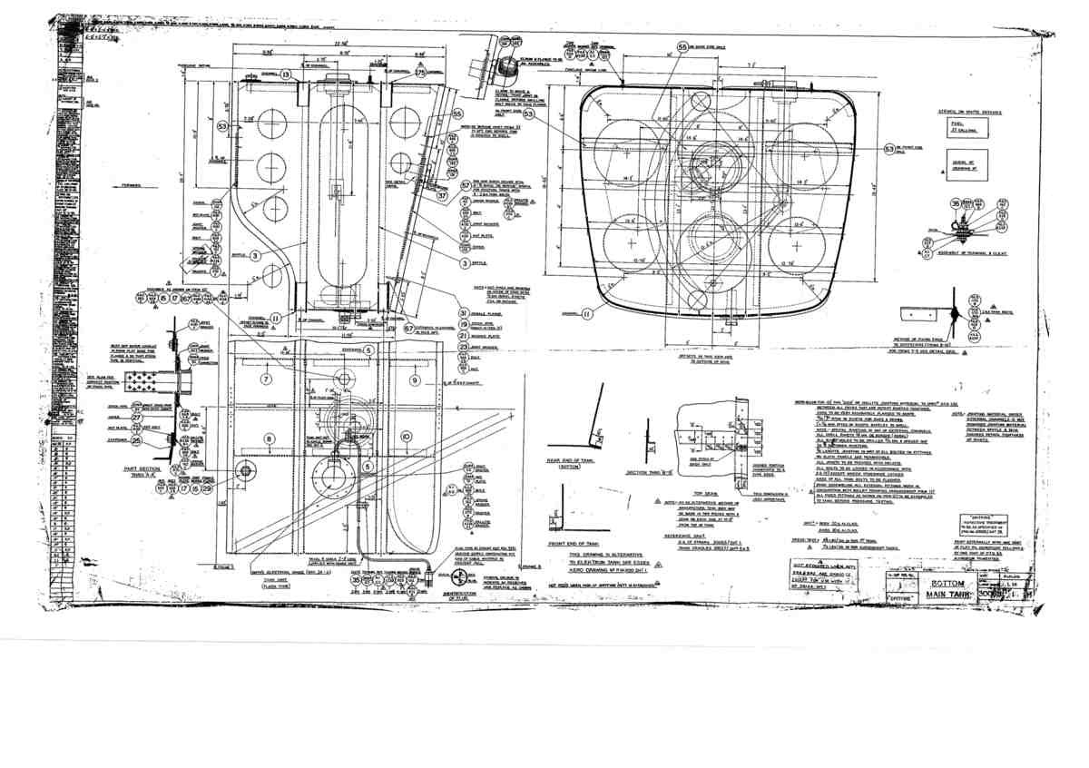 Spitfire Mk I Bau Blueprints 30065 H A4 Photo Print