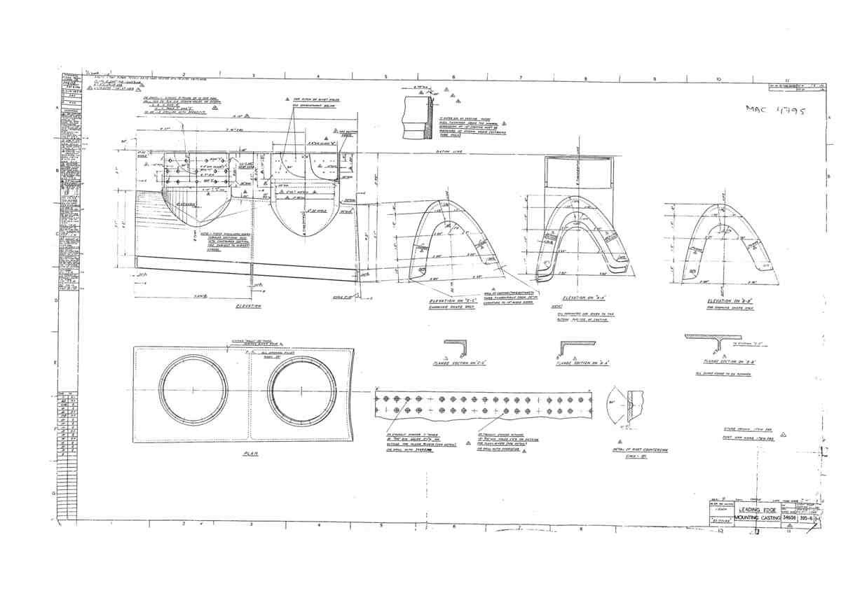 Spitfire Mk I Bau Blueprints 34608 395 6 H A4 Photo Print