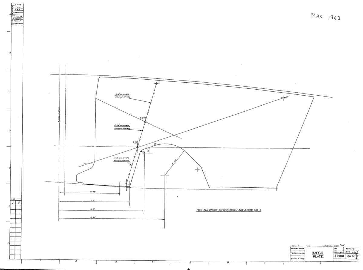 Spitfire Mk V Bau Blueprints 34908 SHT 767 8 G A4 Photo Print