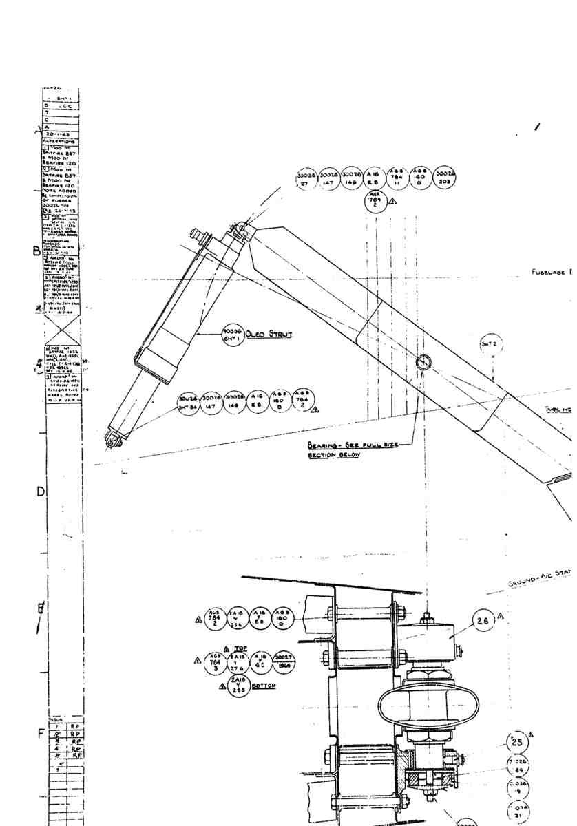 Spitfire Mk V Bau Blueprints 34926 SHT 3 A4 Photo Print
