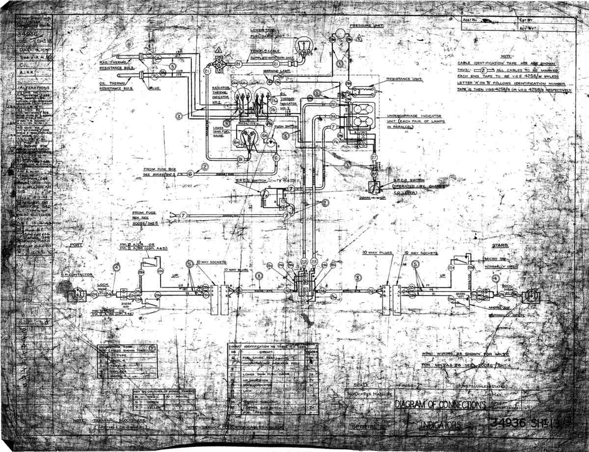 Spitfire Mk V Bau Blueprints 34936 SHT 13 G A4 Photo Print