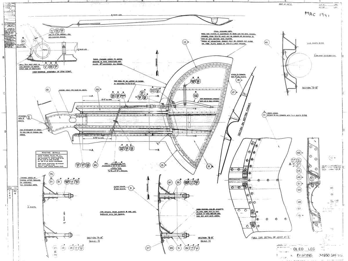 Spitfire Mk V Bau Blueprints 34950 SHT 8 G A4 Photo Print