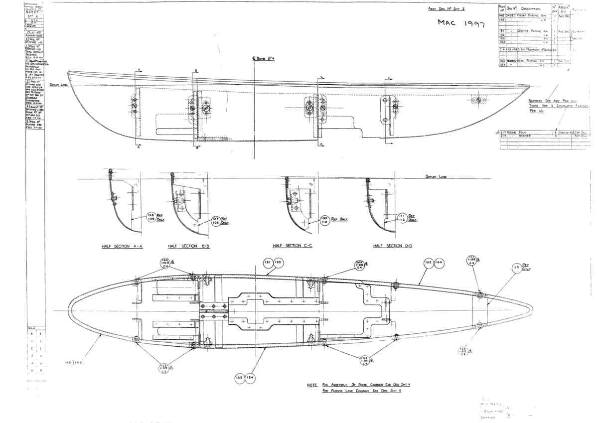 Spitfire Mk V Bau Blueprints 34957 SHT 6 A4 Photo Print
