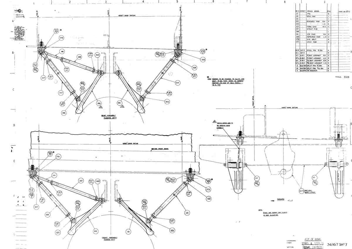 Spitfire Mk V Bau Blueprints 34957 SHT 7 A4 Photo Print