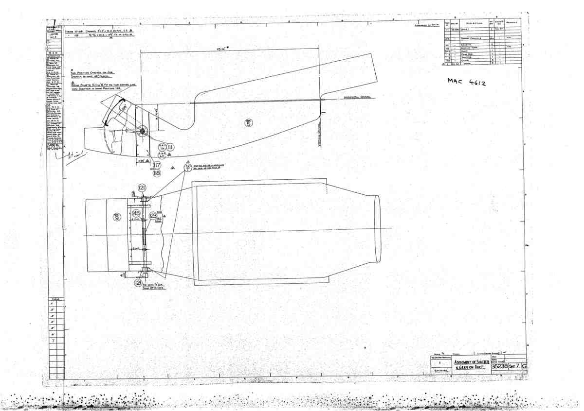 Spitfire Mk V Bau Blueprints 35238 SHT G A4 Photo Print