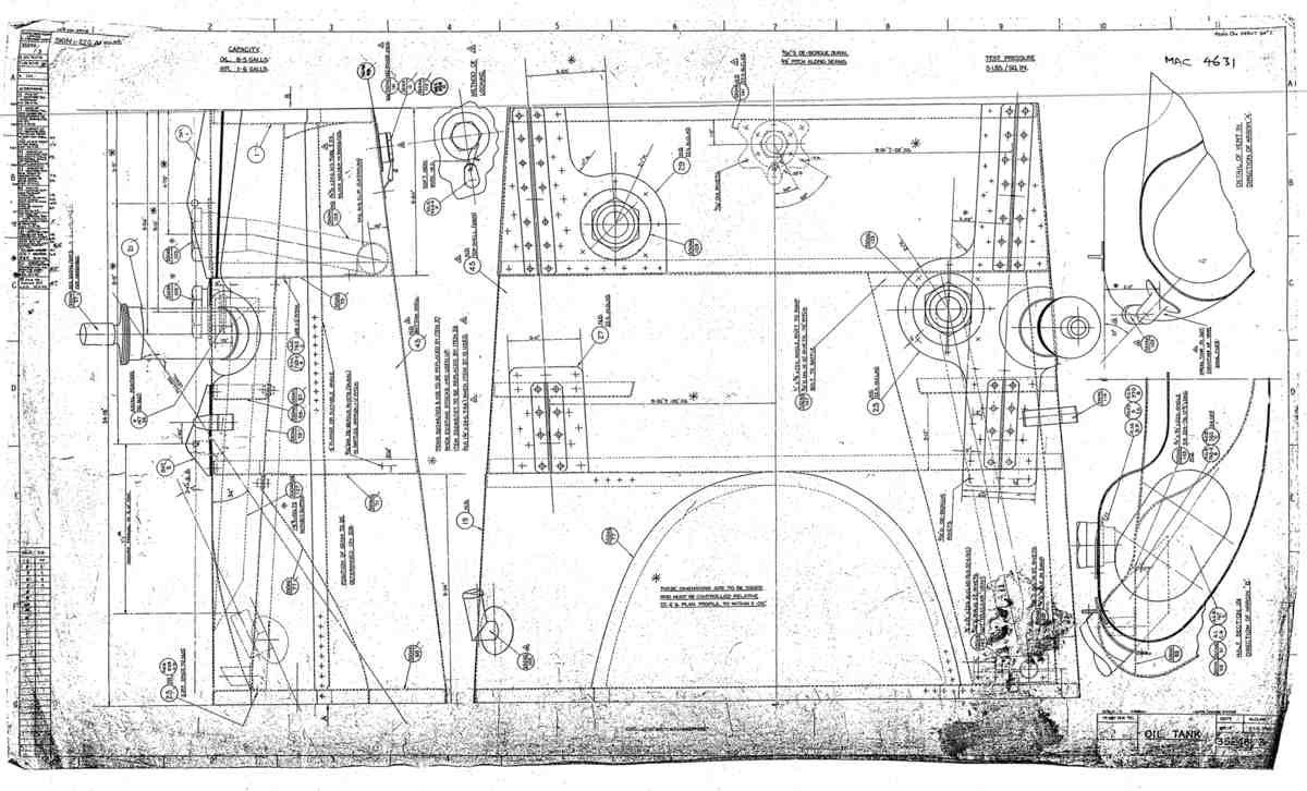 Spitfire Mk V Bau Blueprints 35246 SHT 3 A4 Photo Print