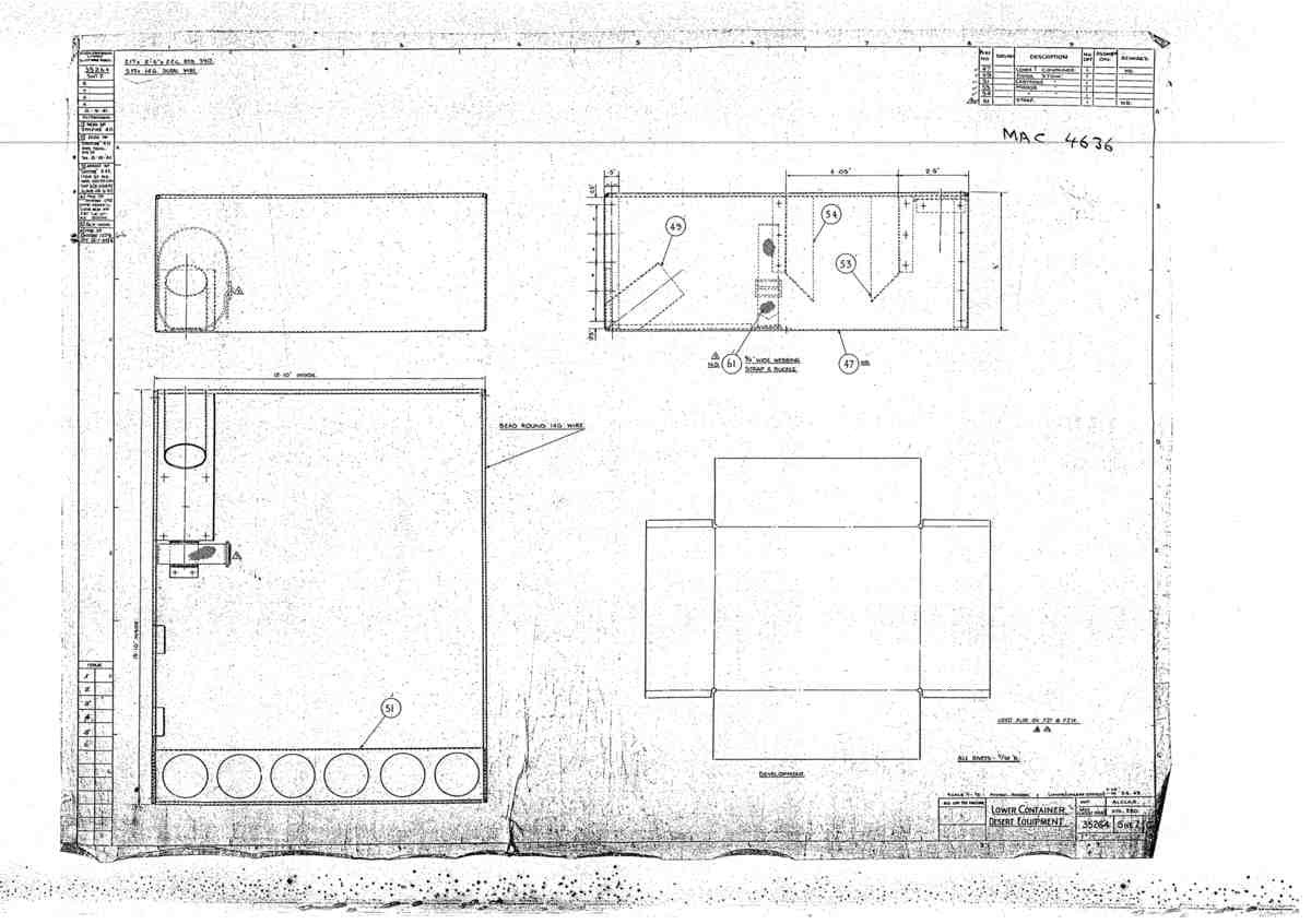 Spitfire Mk V Bau Blueprints 35264 SHT 7 G A4 Photo Print