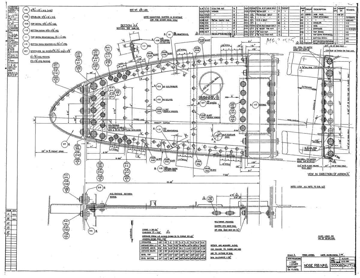 Spitfire Mk V Bau Blueprints 35508 SHT 27 G A4 Photo Print