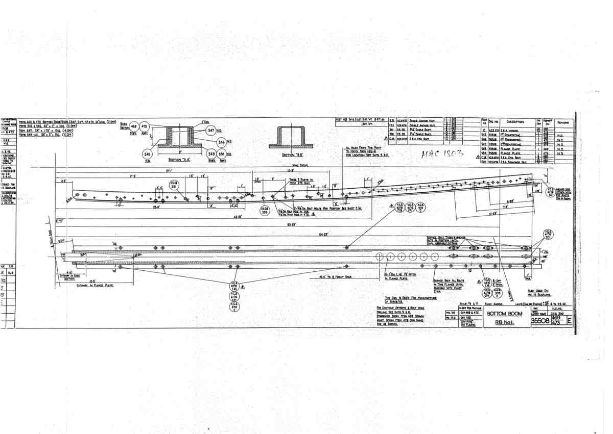 Spitfire Mk V Bau Blueprints 35508 SHT 469 473 E A4 Photo Print