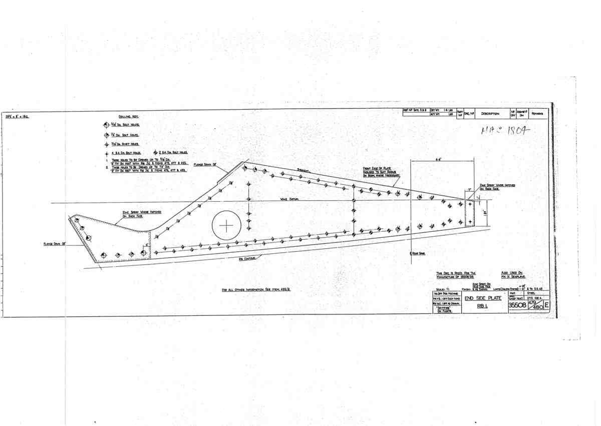 Spitfire Mk V Bau Blueprints 35508 SHT 479 480 E A4 Photo Print