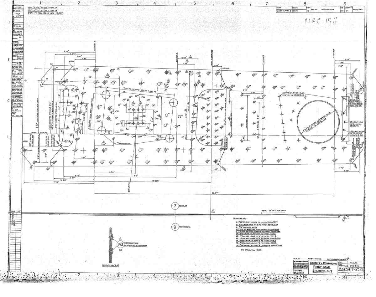 Spitfire Mk V Bau Blueprints 35508 SHT 7 10 G A4 Photo Print