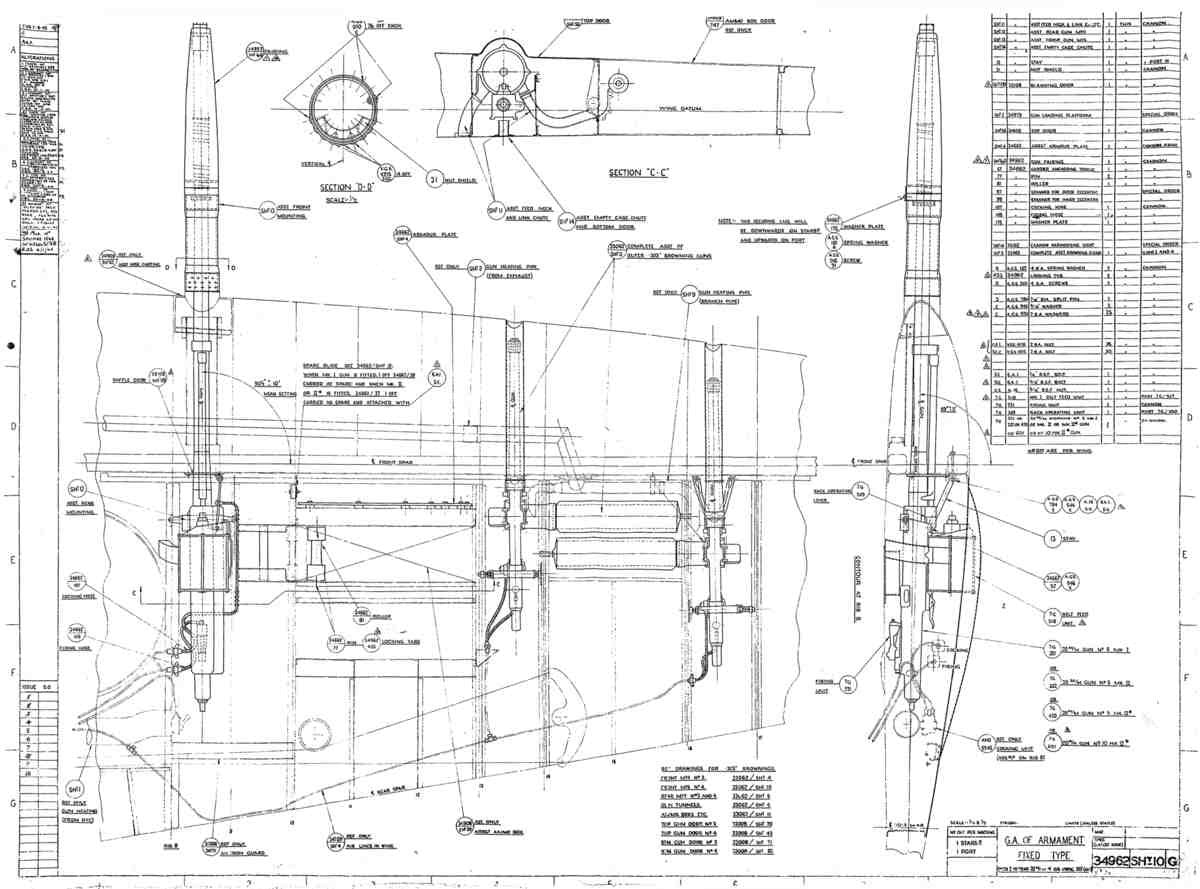 Spitfire Mk V Bau Blueprints 35962 SHT 10 G A4 Photo Print