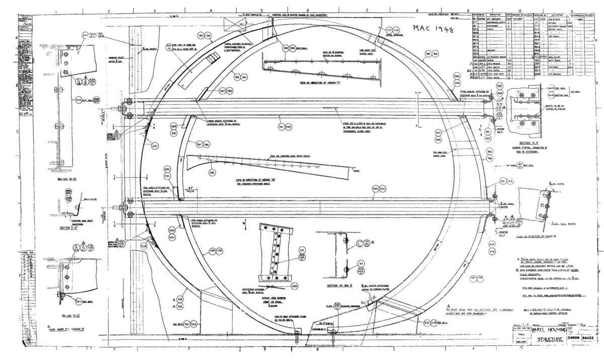 Spitfire Mk V Type 349 Blueprints 34908 33  Wheel Housing Structure A4 Photo Print