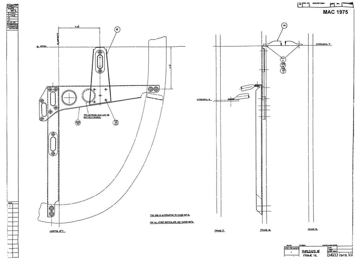 Spitfire Mk V Type 349 Blueprints 34933 8 G Farileads at Fr 16 A4 Photo Print
