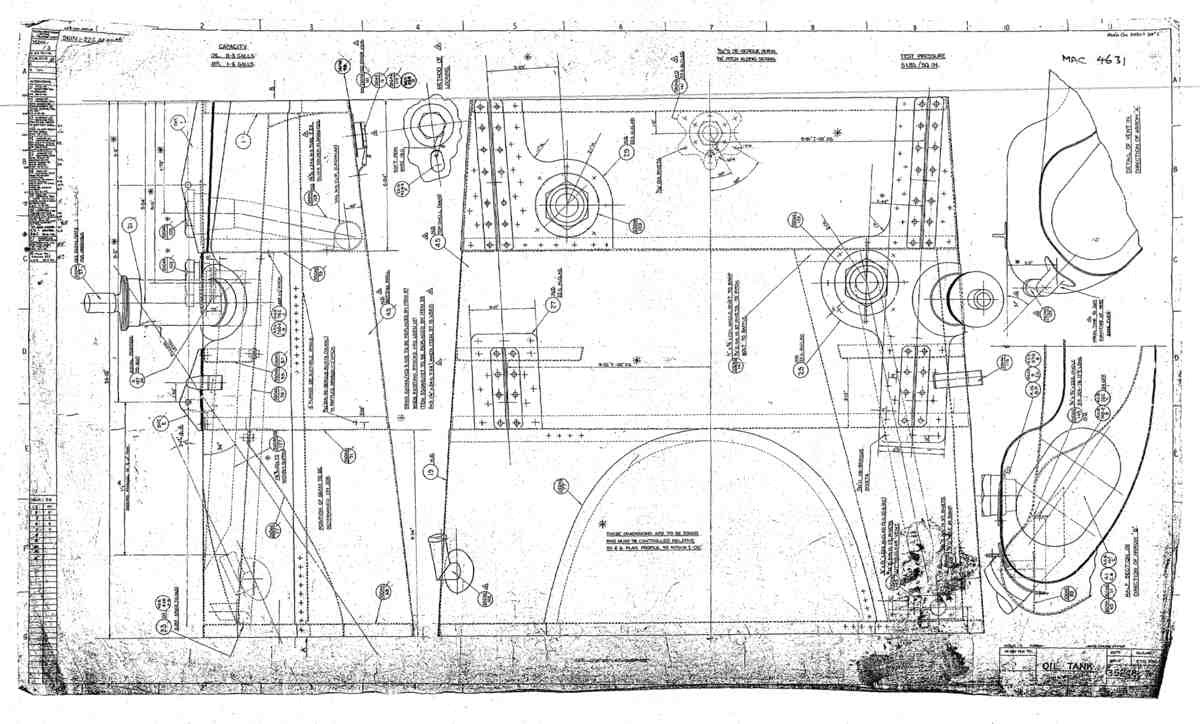 Spitfire Mk V Type 352 Vokes Blueprints 35246 3  Oil Tank A4 Photo Print