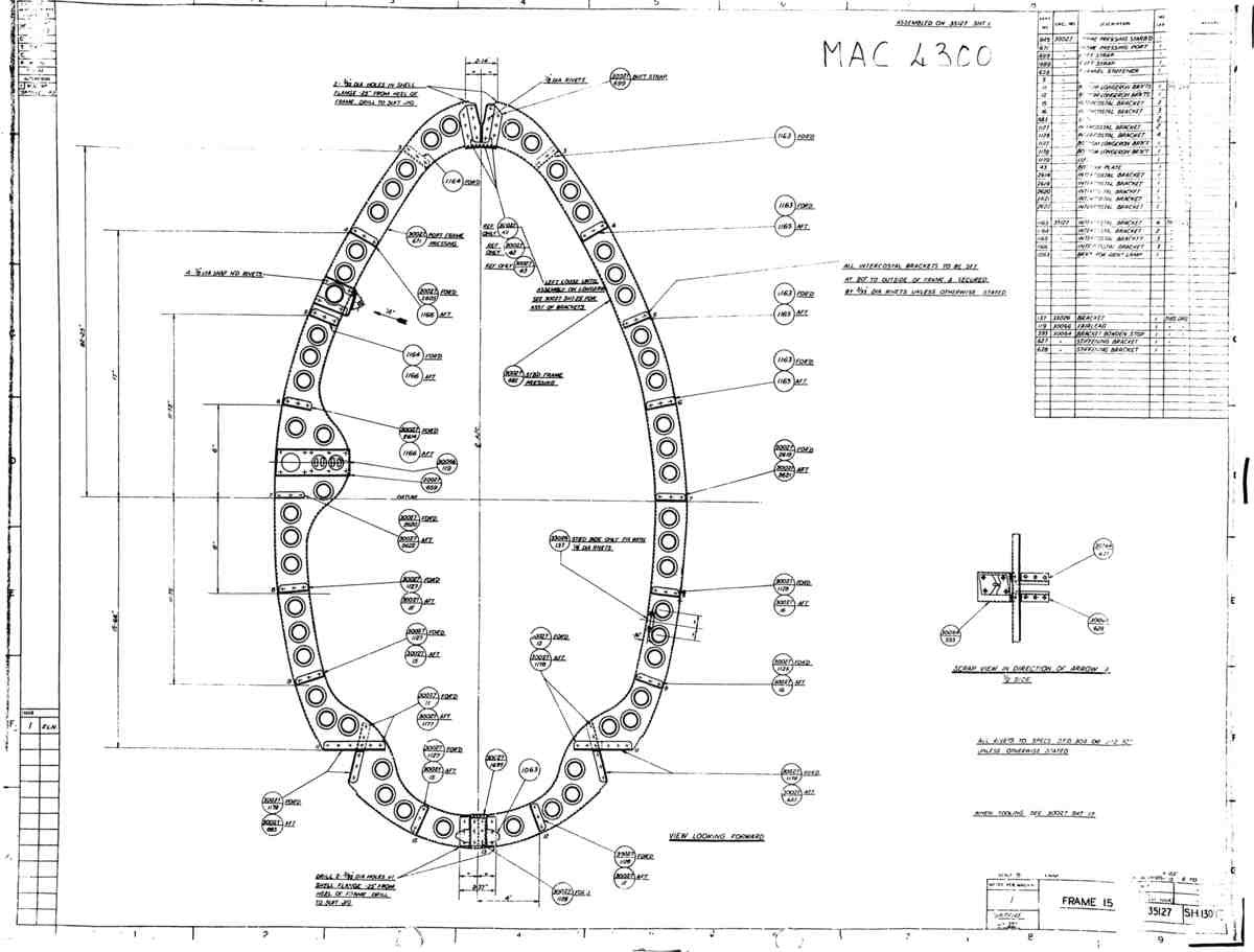 Spitfire Mk VII Type 351 Blueprints 35127 130  Frame 15 A4 Photo Print