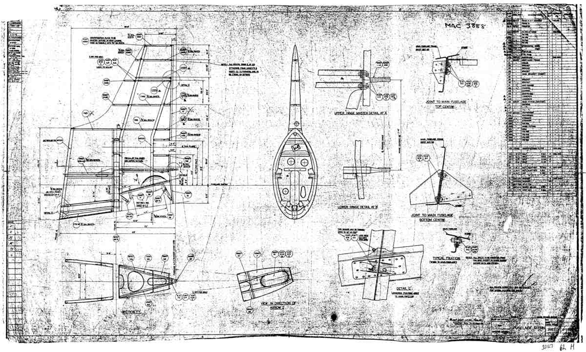 Spitfire Mk VII Type 351 Blueprints 35127 62 H Fuselage Stern A4 Photo Print