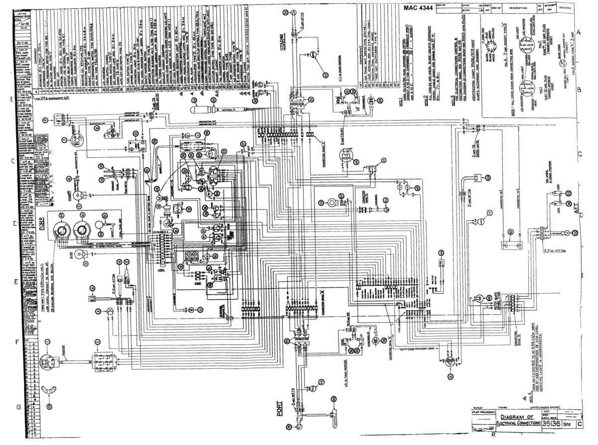 Spitfire Mk VII Type 351 Blueprints 35136 42 C Diagram of Electrical Connections A4 Photo Print