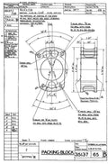 Spitfire Mk VII Type 351 Blueprints 35137 65 B Packing Block A4 Photo Print