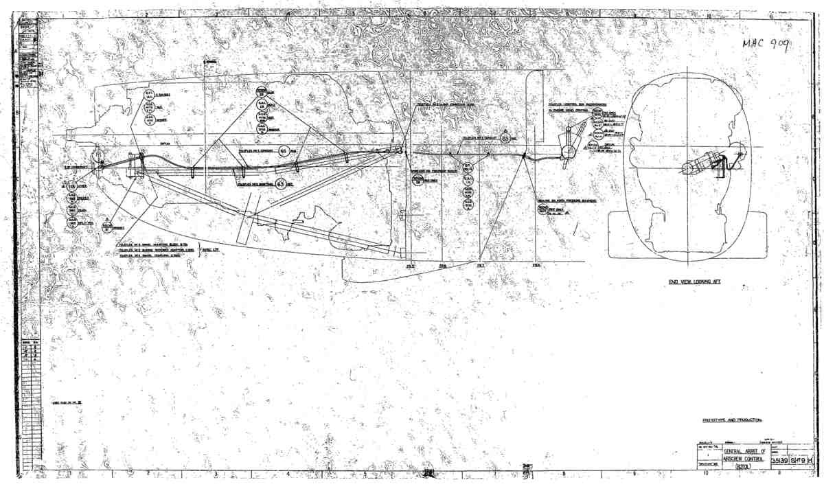 Spitfire Mk VII Type 351 Blueprints 35139 9 H GA of Airscrew control Rotol A4 Photo Print