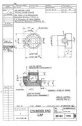 Spitfire Mk VII Type 351 Blueprints 35141 175 B Cylinder End Cap A4 Photo Print