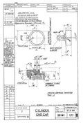 Spitfire Mk VII Type 351 Blueprints 35141 177 B Cylinder End Cap A4 Photo Print