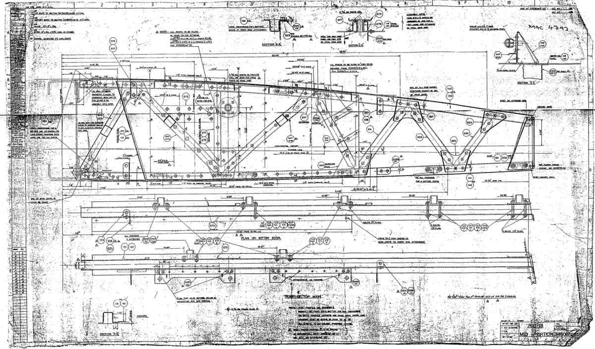 Spitfire Mk VIII Type 346 Blueprints 34608 14  Rib 13 Mid Portion A4 Photo Print