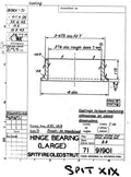 Spitfire MkI II Blueprints 91901 71 Hinge bearing large A4 Photo Print