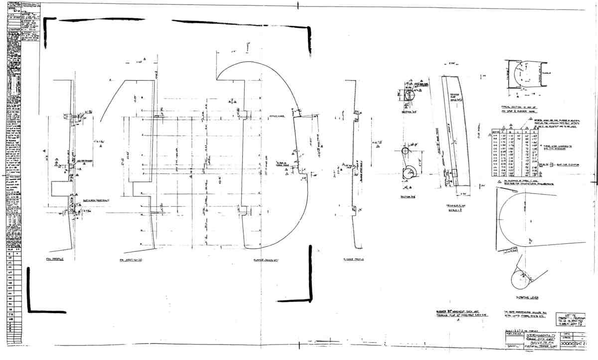 Spitfire MkI II Type 300 Blueprints 30000 21 H Interchaneability Gauge Data Sht Rudder to Fin A4 Photo Print