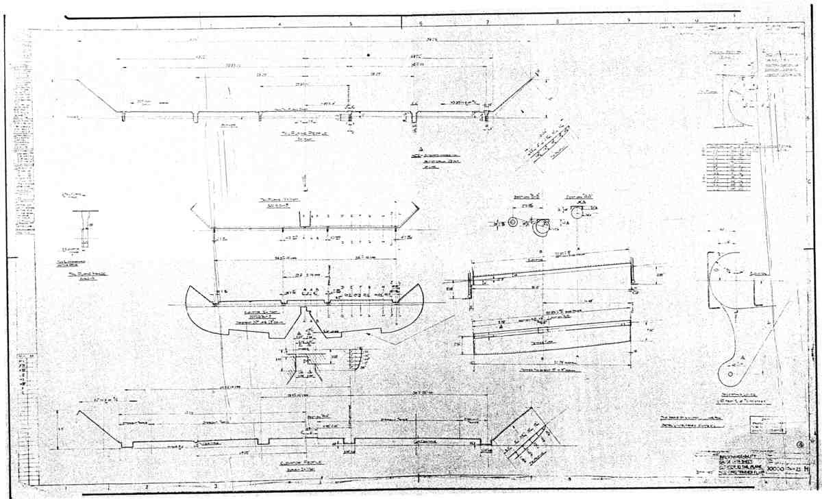 Spitfire MkI II Type 300 Blueprints 30000 23 H Interchangeability Gauge sht Elevator to Tail  A4 Photo Print