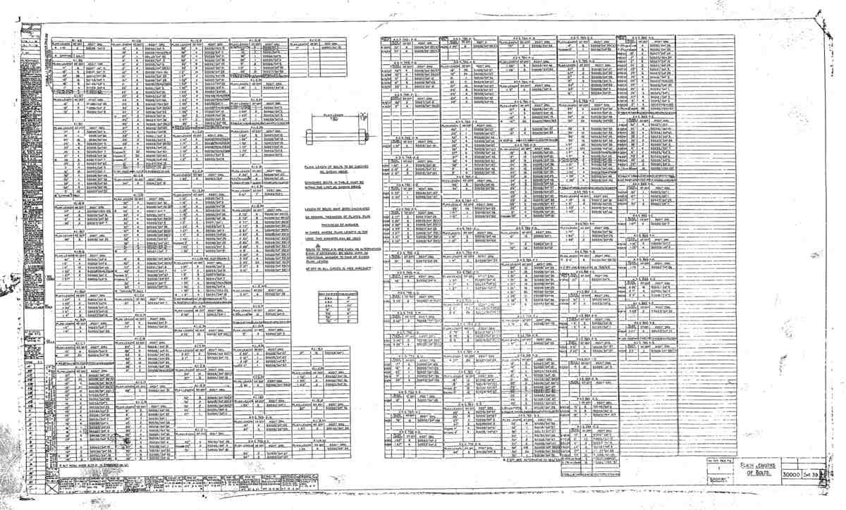 Spitfire MkI II Type 300 Blueprints 30000 39 H Plain length of bolts A4 Photo Print