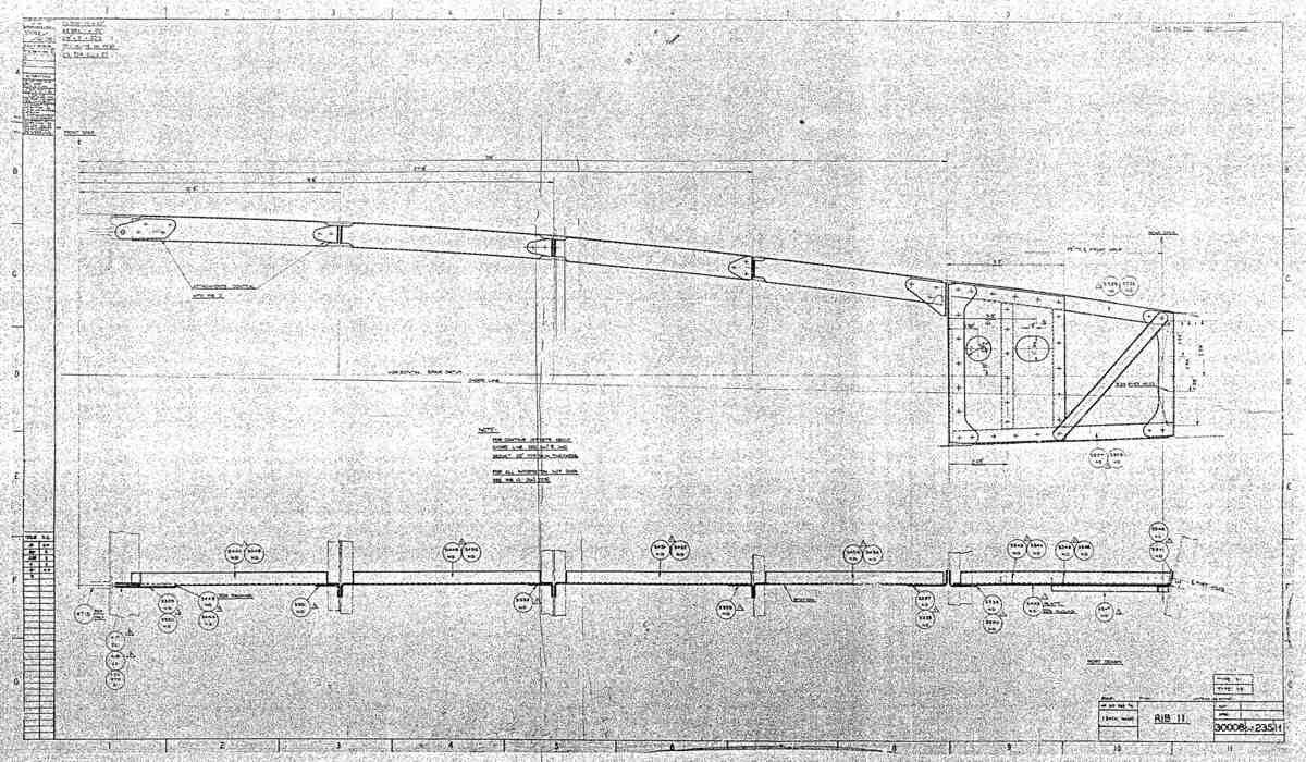 Spitfire MkI II Type 300 Blueprints 30008 235 H Rib 11 A4 Photo Print