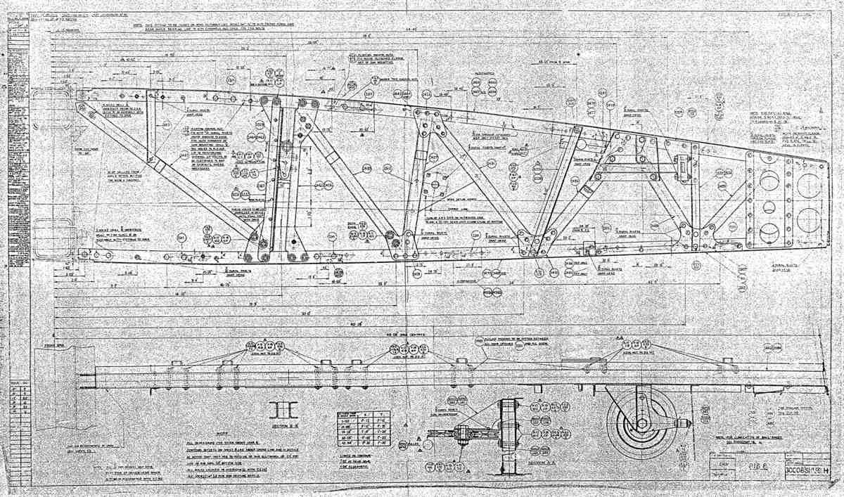Spitfire MkI II Type 300 Blueprints 30008 59 H Rib 8 A4 Photo Print